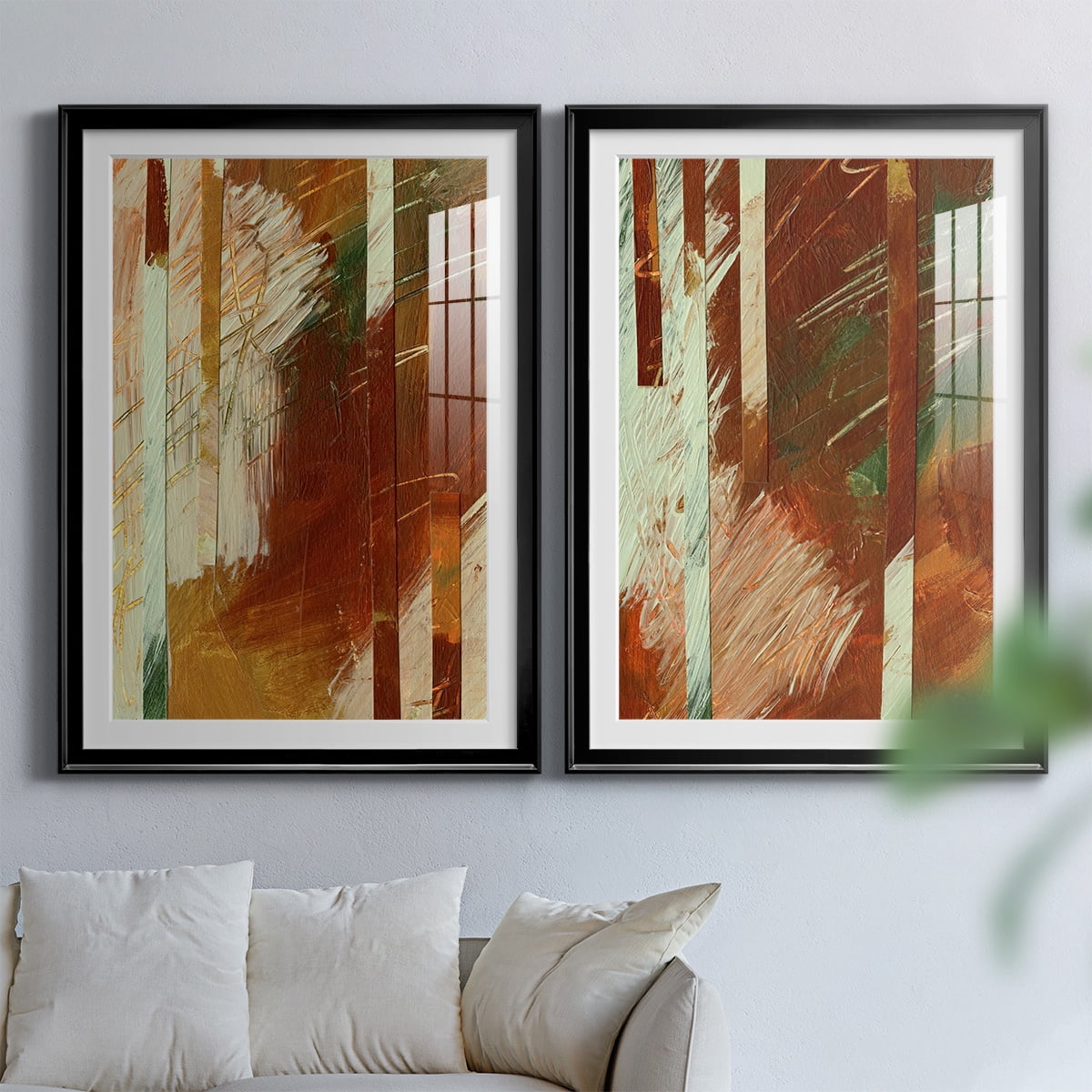 Wexford Home Wheaten I Premium Framed Print, 26.5" x 36.5" - Ready to Hang, Black (Set of 2)