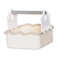 thumbnail image 2 of Bunblic Tabletop Parrot Stand, Toilet Training Kit, Portable Pet Accessories, Compact Tabletop Bird Obstacle Course, Bird Perch for Cockatoos And Cockatiels Warm Brown, 2 of 8