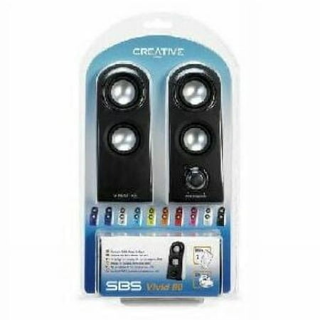 Creative 2.0 Speaker System, 4 W RMS, Black