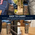 thumbnail image 7 of Colorful Retro Paisley Stainless Steel Tumbler with Handle, 30 oz Vacuum Insulated Travel Coffee Mug, Leak-Resistant Hot & Cold Cup for Driving, Commuting, Gifting for Husband friend, 7 of 7