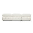 thumbnail image 4 of Marcel 109.5" Bubble Modular Modern 4-Piece Reversible Sectional Sofa, Ivory White Boucle, 4 of 7