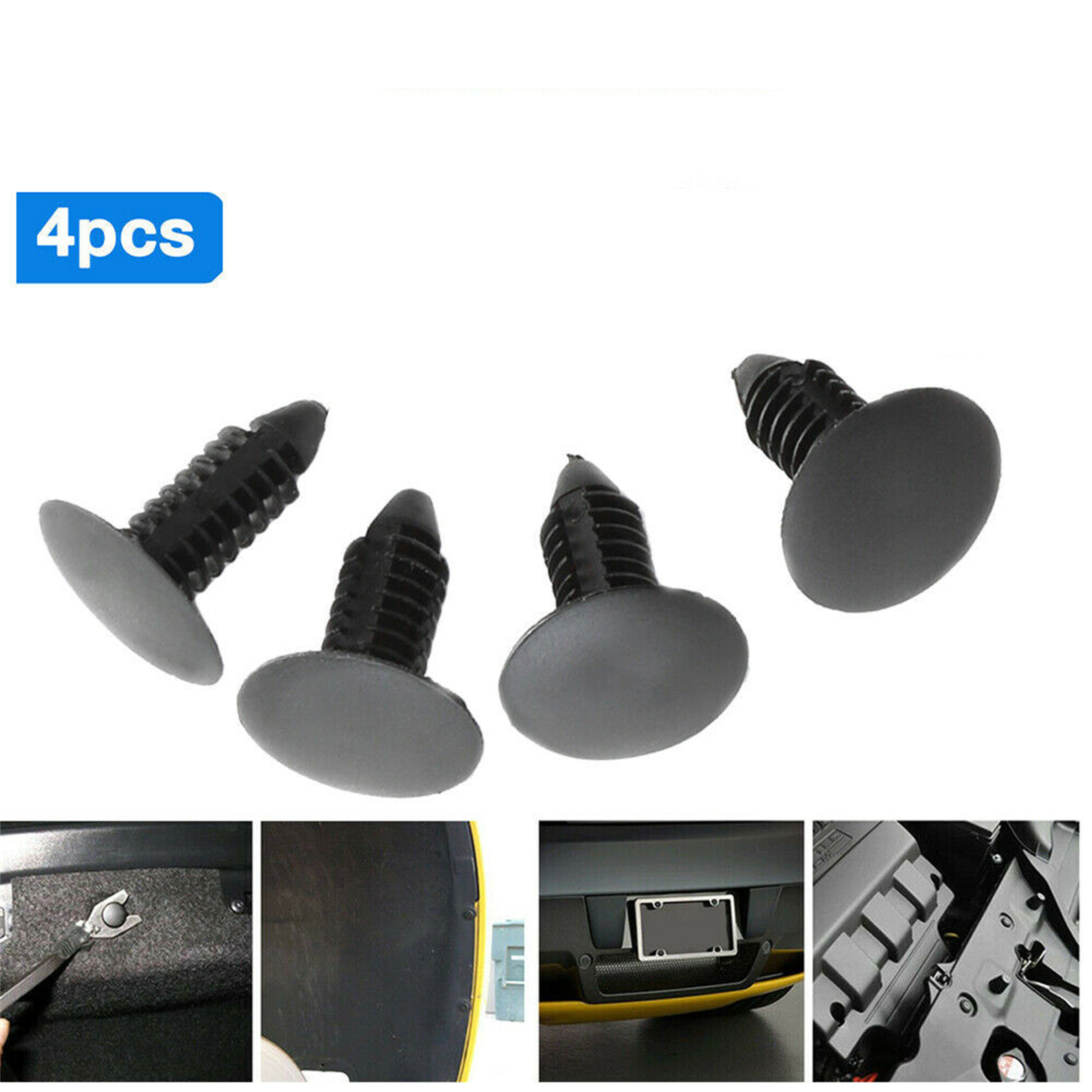 4pcs Bumper Plug Front License Plate Holes Cover 67mm Hole Cover