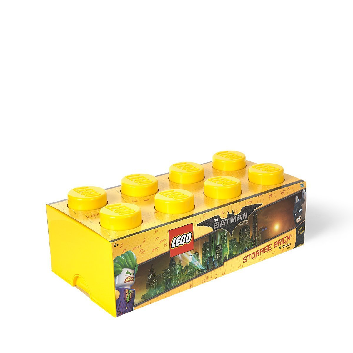 LEGO Storage Brick 8 Bright Yellow Batman Walmart