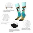 thumbnail image 6 of Daiia Sports Socks African Women Printed Novelty Crew Socks for Men Women Knee High Socks Cotton Socks Soft & Breathable Support Unisex Socks, 6 of 9