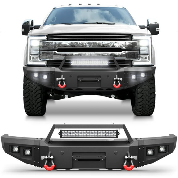 POFENZE F250 Front Bumper Compatible with 2017-2022 Ford F250/F350/F450 Pickup