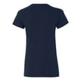 thumbnail image 3 of Heavy Cotton Women’s V-Neck T-Shirt, XL, Navy, 3 of 3
