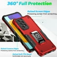 thumbnail image 4 of Mantto for Galaxy A23 4G Cover with Ring Kickstand, Impact-Resistant, Shockproof, Protective Bumper Magnetic with Car Mount Durable Hybrid Rugged Phone Case For Samsung Galaxy A23 4G, Blue, 4 of 9