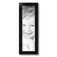 thumbnail image 2 of ArtToFrames 6" x 20" Satin Black Double Step Lip Picture Frame, 6x20 inch Black Wood Poster Frame (WOM-1418), 2 of 7