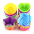 thumbnail image 1 of Moldes Para Cupcakes O Muffins Reutilizable De Silicona 24 pzs, Multicolor, 1 of 3