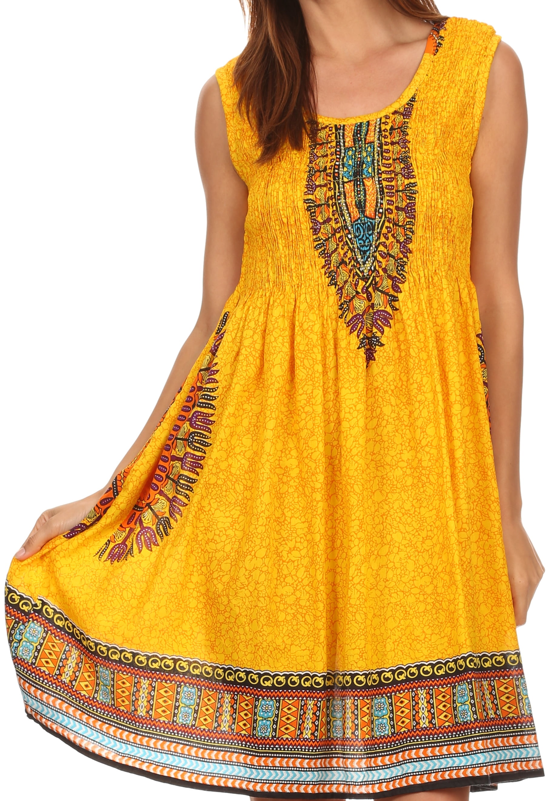 yellow tank top dress