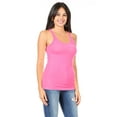 thumbnail image 2 of Women's Casual Ribbed Racerback Solid Stretch Cami Tank Top, 2 of 4