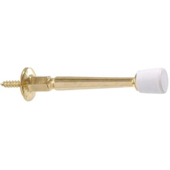 Hillman 852662 3 in. Brass Plated Utility Rigid Door Stop
