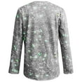 thumbnail image 5 of Silver Plus Size Tops Spring And Autumn New Casual Solid Color Sequin Long Sleeved T Shirt Womens Shirts, 5 of 5