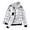 White, variant on Lightweight Winter With High Gloss Finish Hooded Jacket For Cold Weather Windproof Insulated Outerwear Coats