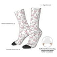 thumbnail image 2 of Yiaed Playing Rabbit Print Great elasticity Crew Socks Sports socks for Men and Women, 2 of 5