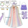 thumbnail image 3 of Tondswi Princess Frozen Elsa Dresses for Girls - Princess Dresses with Accessories - Frozen Elsa Costume for Girls Kids- Ideal Princess Dress Up Set, Girl Birthday Gifts Purple M, 3 of 3