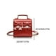 thumbnail image 2 of Mochila Con Solapa Bolso Cruzado Elegante Correa Ajustable Lazo PU para Mujer, 2 of 9