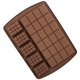 thumbnail image 1 of Juego de 6 moldes de chocolate y barritas energéticas de silicona antiadherente de calidad alimentaria, 1 of 5