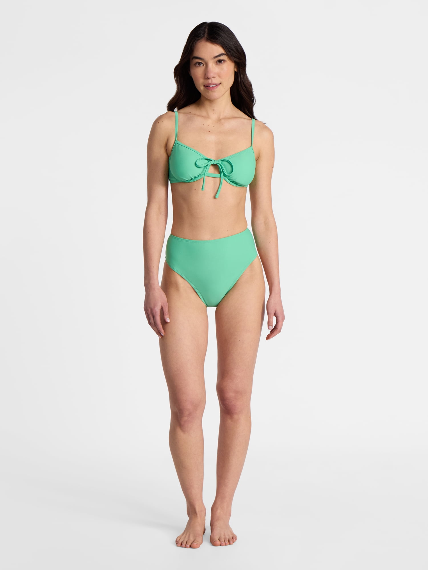 No Boundaries Solid Bikini Bottoms, Women’s