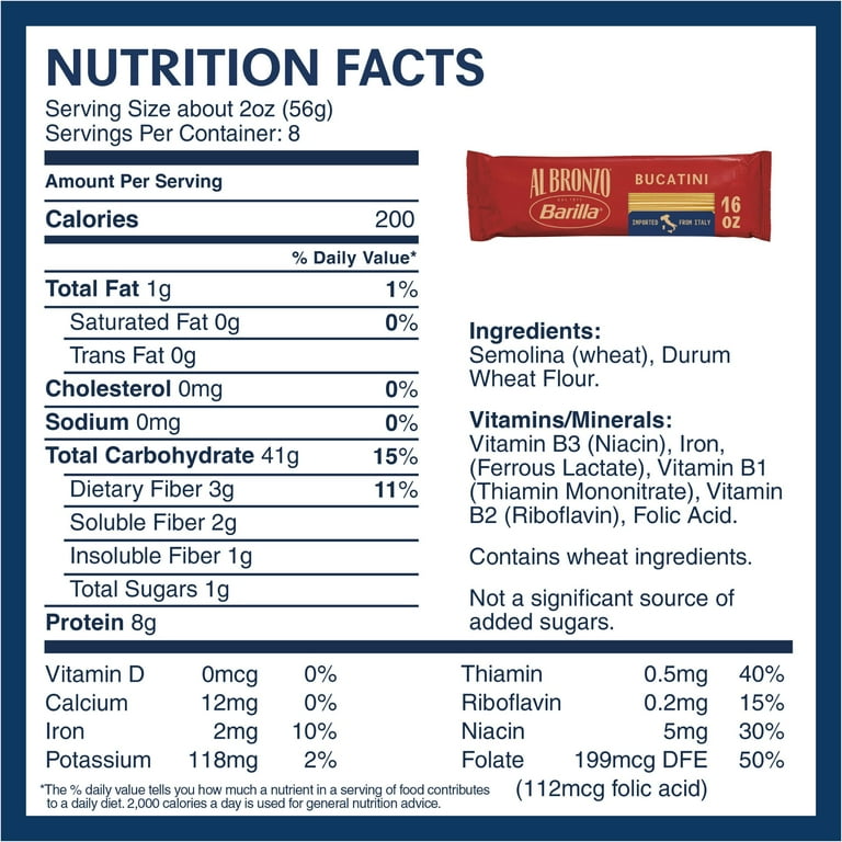 Al Bronzo, Bucatini Pasta, 16 oz, Made with Durum Wheat - Walmart.com