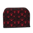 thumbnail image 2 of Vsdgher Red Skulls 2 2 Slice Toaster Cover, Appliance Covers Toaster Cover Fits for Most Standard 2 slice Toasters, 2 of 7