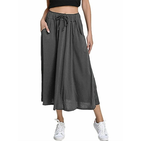 Long Casual Skirts - Women's Fashion Solid Color Casual Long Pleated Skirts