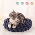 thumbnail image 5 of Pet Dog Puppy Cat Bed Basket House Knitted Calming Sleeping Beds Kennel Nest, 5 of 13