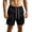 Black, variant on WIZUTIZ Men's Casual Shorts Solid Color Drawstring Button Elastic Waist Pocket Sports Bottoms Polyester Stretch Breathable for Running Hiking Daily Summer Wear Mens Fashion