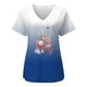 thumbnail image 4 of Uniformes médicos cortos con estampado de Papá Noel para mujer, blusa de enfermería con bolsillo, camisa de trabajo para el cuidado de mascotas, camisa de enfermera, 4 of 5