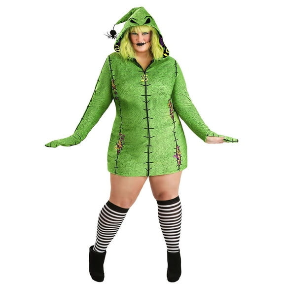 Plus Size Disney Oogie Boogie Hoodie Costume Dress for Women