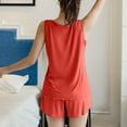 thumbnail image 5 of Weiqiqre Women's Sleepwear Sleeveless Pajamas Set Casual Soft Pj Sets Tank Top and Shorts 2 Piece Loungewear for Summer, 5 of 5