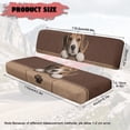 thumbnail image 7 of FKELYI Brown Beagle Dog Paw Print UTV Seat Covers Compatible with Polaris Ranger XP 1000 Dustproof ATV Bench Cover Soft Backrest Protector Washable UTV Interior Decor, 7 of 7