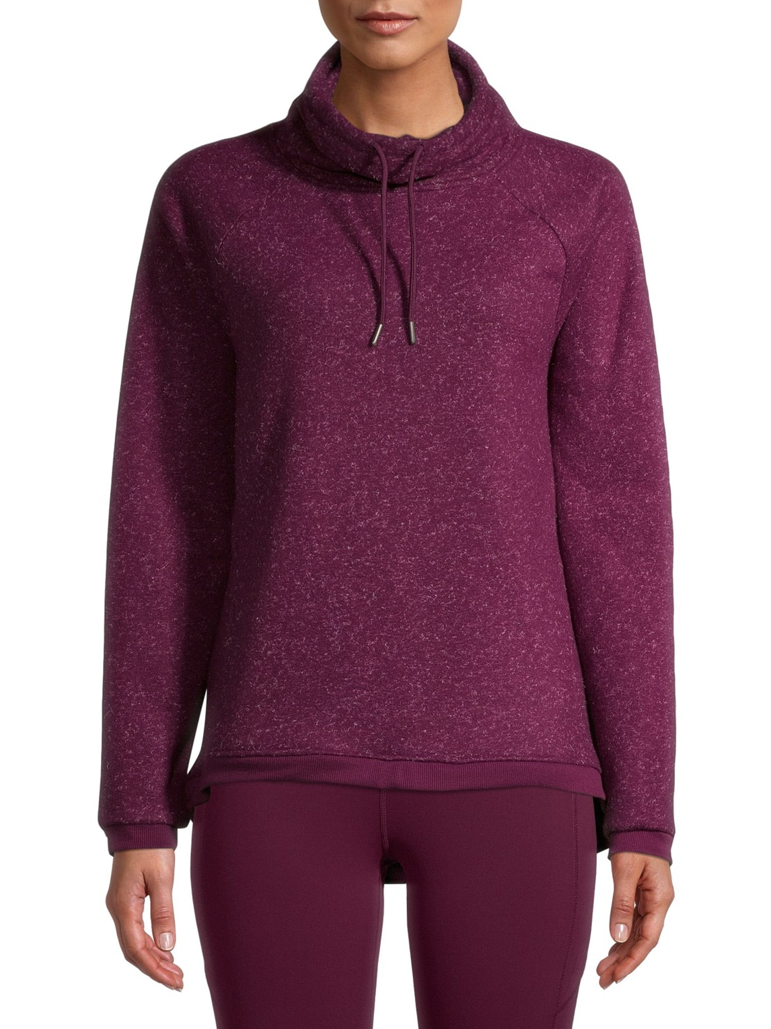 Avia Avia Women's Active Polar Fleece Pullover Sweater with Funnel