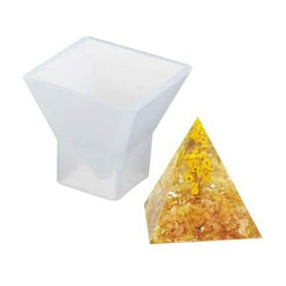 10pcs Silicone Molds Resin Casting Molds For UV Resin Epoxy Resin Jewelry Making For Resin & Dried Flower Jewelry Making Trapezoid White 34x34x33mm