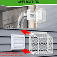 thumbnail image 4 of Dryer Vent Bird Guard,Dryer Cover Guard for Bathroom Exhaust Fan Ventilation, Ventilation Cage A, 4 of 6