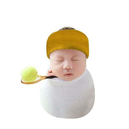 

Uposao Newborn Photography Props Tennis Props Yellow