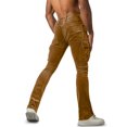 thumbnail image 4 of Men's Corduroy Pants, Stretch Casual Outdoor Hiking Cargo Work Sweatpants Trousers With Multi-Pockets, 4 of 5