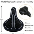 thumbnail image 4 of EIMELI Universal Bike Seat Comfortable Cushioned Bicycle Saddle Spring Shock Absorption Bike Seat, 4 of 7