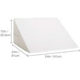thumbnail image 4 of DMI Wedge Pillow for Support Sleeping, Reading, Rest or Elevation to Help Acid Reflux, Sleep Apnea, Back Pain, Minimize Snoring and for Foot and Leg Elevation with Removable Cover, 12x24x24, White, 4 of 12