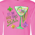 thumbnail image 4 of Inktastic Let the Good Times Roll Mardi Gras Goblet and Beads Long Sleeve T-Shirt, 4 of 5