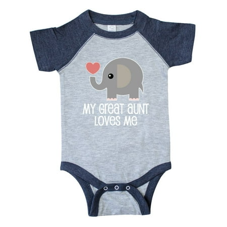 

Great Aunt Loves Me Elephant Infant Creeper