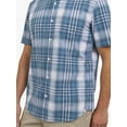 thumbnail image 4 of Chaps Men's and Big Men's Short Sleeve Chambray Woven Shirt, Sizes S-3XL, 4 of 6