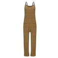 thumbnail image 5 of HAiming Womens Fuzzy Fleece Overalls Loose Casual Winter Warm Comfy Jumpsuit 2025 Trendy Baggy Rompers with Pocket, 5 of 9