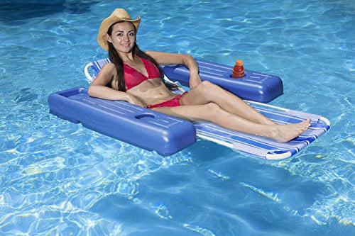 Enhopty Inflatable Pool Floats Adult Size Swimming Pool Inner Tube Lounge Hammock Pool Floating Lounger Chair Beach Floaties Swimming Ring Water Party Supplies for Adults Kids Teenager 