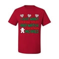 thumbnail image 2 of I Just want to Make Stuff and Watch Christmas Movies Ugly Christmas Sweater Men's Graphic T-Shirt, Red, Medium, 2 of 3