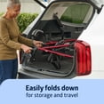 thumbnail image 6 of Medline Superlight Folding Aluminum Mobility Rollator Walker, Red, 250 lb. Weight Capacity, 6" Wheels, Adjustable Arms and Seat, Foldable Rolling Walker for Seniors, 6 of 6