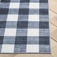 thumbnail image 4 of Safavieh Santa Clara Madrid Checkered Polyester Runner Rug, Ivory/Gray Black, 2'6" x 8', 4 of 11