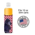 thumbnail image 4 of Black Cocker Spaniel Hearts Love Valentines Day Ultra Hugger for slim cans, 4 of 6
