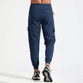 thumbnail image 3 of MASKERT Men's Cargo Pants-Quick Dry Hiking Pants Track Running Workout Athletic Travel Casual Outdoor Navy Blue（Size XS-XXXL）, 3 of 8