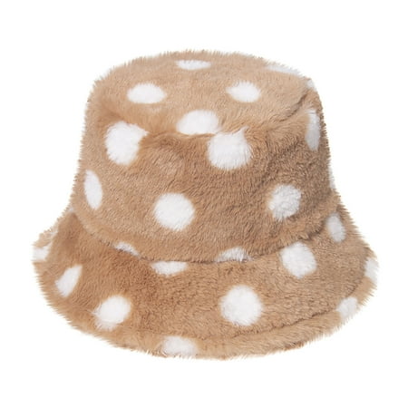 

Dadaria Cowgirl Hats Women Tie-Dye Plus Velvet Thick Windproof Fisherman Hat Warm Basin Hat Gold Women